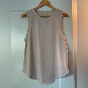 Fabletics Light Pink Sleeveless Crewneck Tank